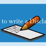 how to write a disclaimer