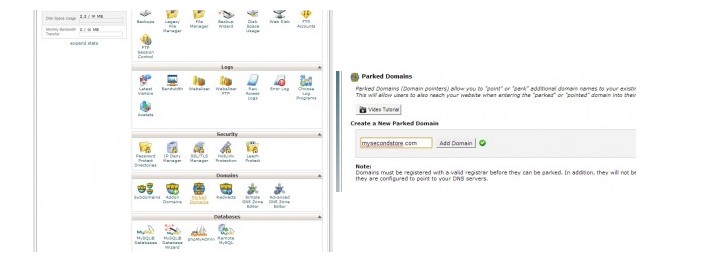 Configuration of server