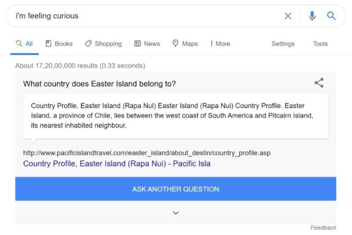 I'm feeling curious 4