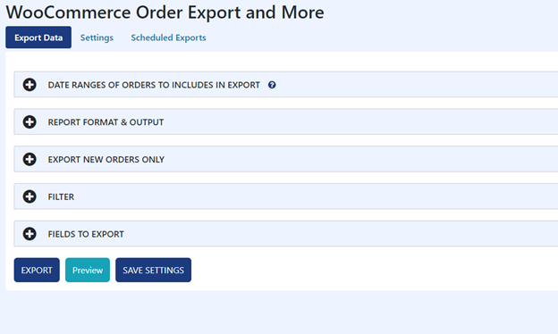 Order Export Filters